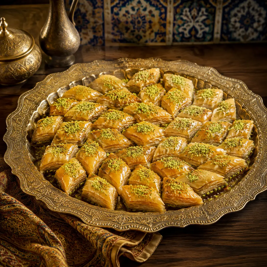باقلوا پسته‌ای آیسل